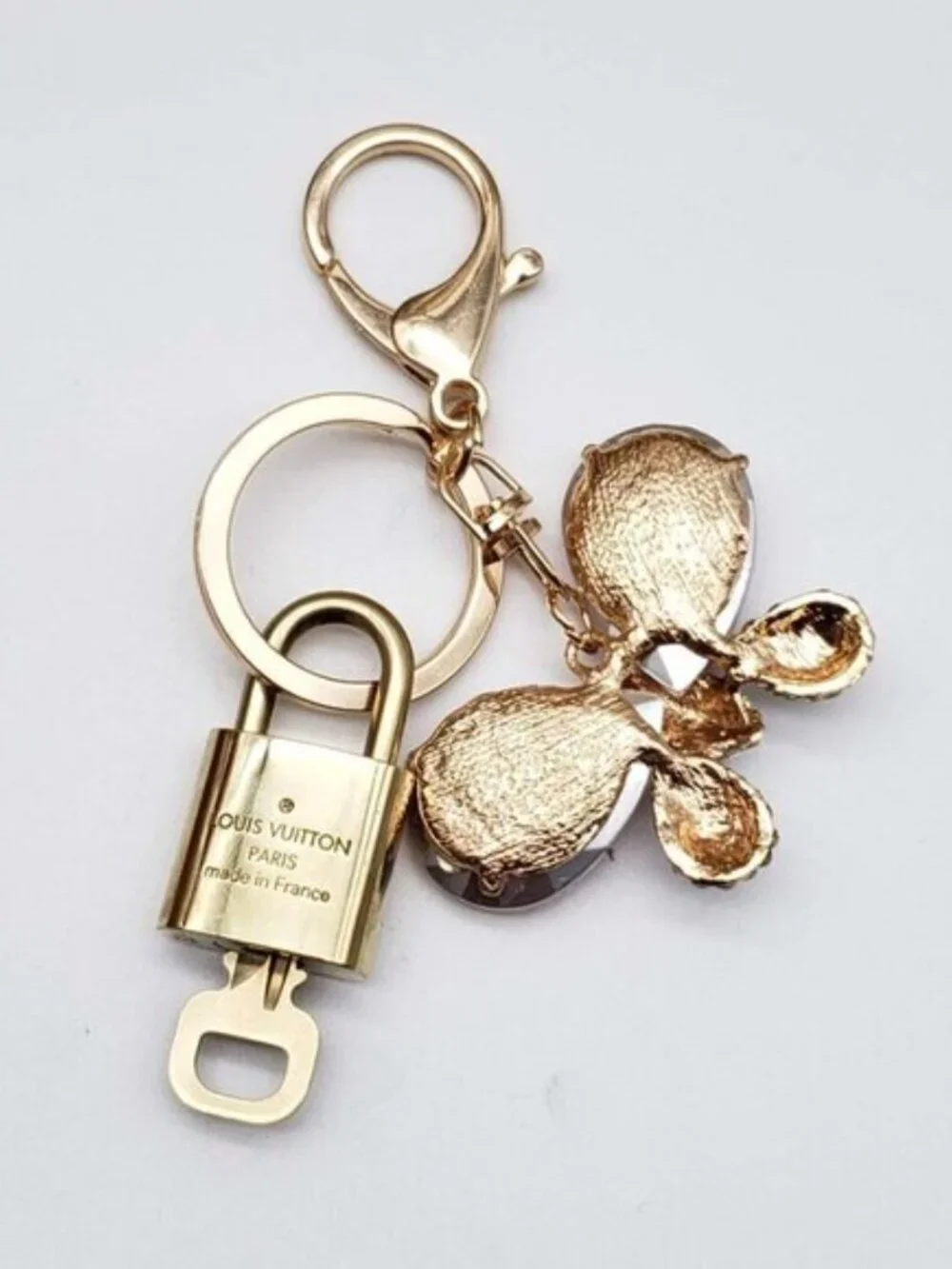 Louis Vuitton Gold Padlock 🔒 Key Set Authentic LV w/ Unbranded Keychain
